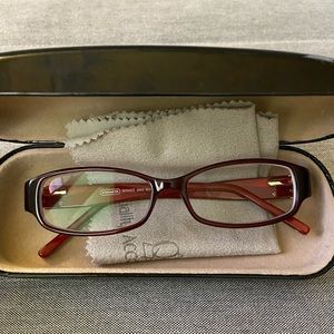 Coach Red Eyeglass Frames